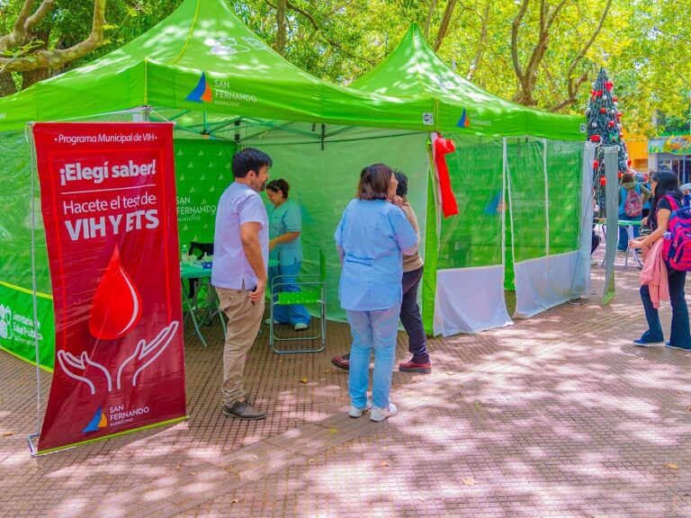 San Fernando realizó testeos gratuitos por el Día de la Lucha contra el VIH/SIDA