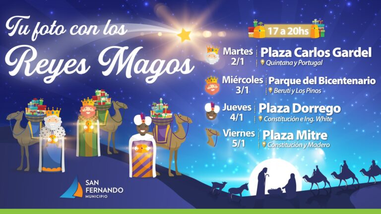 Los Reyes Magos vuelven a San Fernando parasacarse fotos gratuitas con las familias