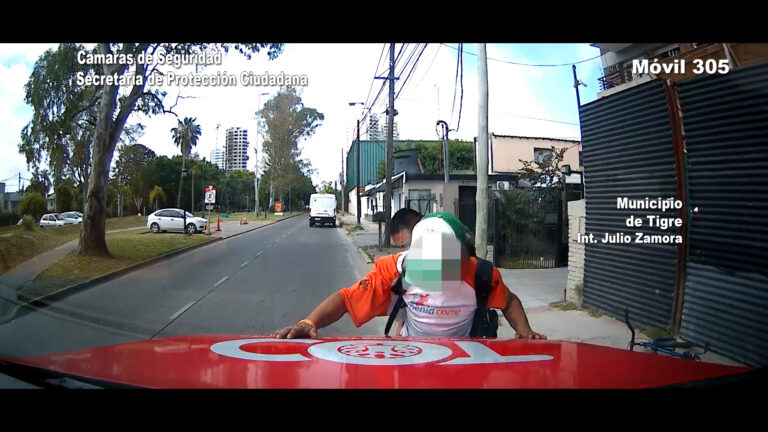 Las cámaras lo captaron cuando robó una bicicleta y fue detenido por el COT