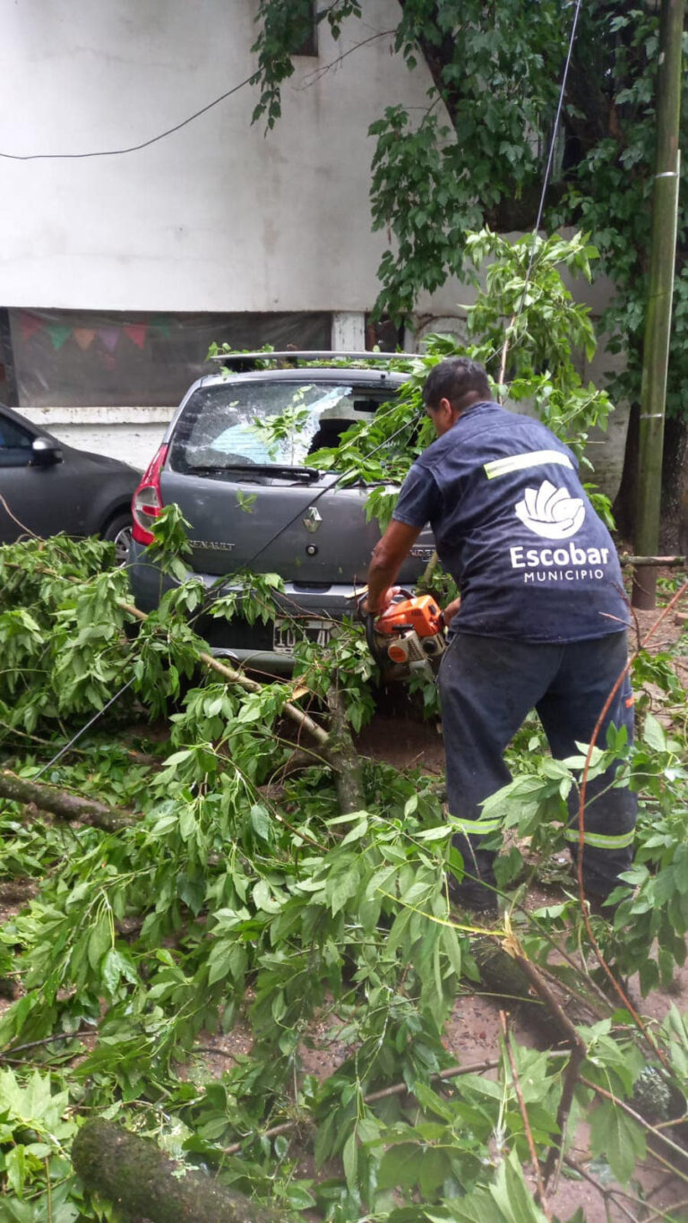 La Municipalidad de Escobar continúa trabajando para atender las consecuencias del temporal