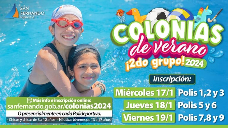 Empieza la inscripción del 2do Grupo de Colonias de San Fernando, online y en los Polideportivo