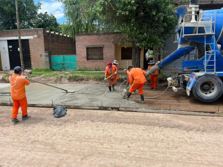 Avanza la construcción de nuevos accesos a Panamericana y la repavimentación de la calle Victoria en Belén de Escobar