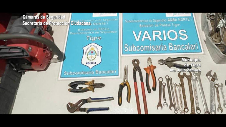 Robó herramientas de un vehículo y fue detenido por el COT