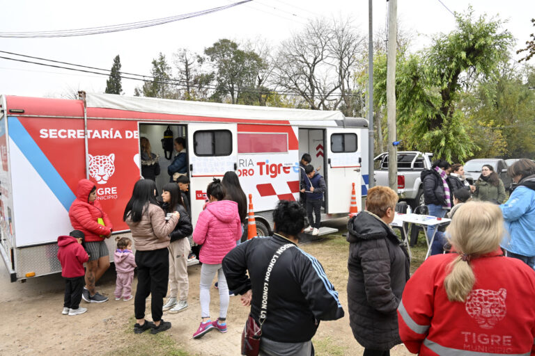 En Rincón de Milberg, el Municipio de Tigre realizó un nuevo operativo de salud