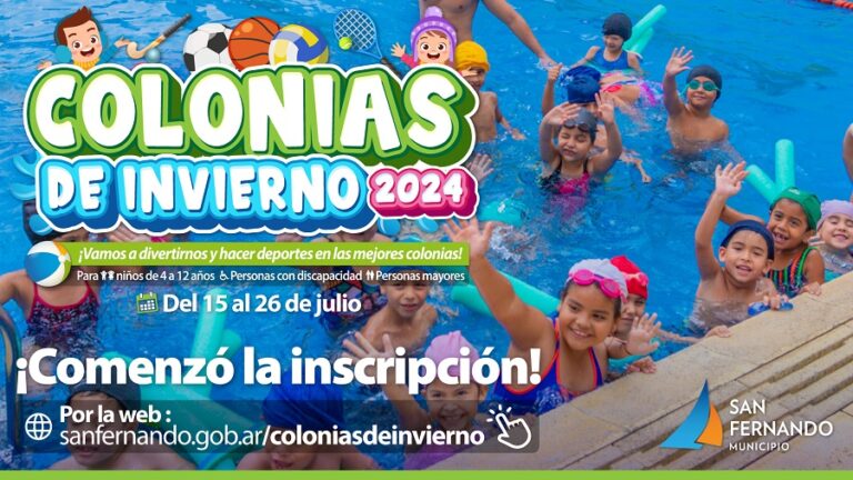 San Fernando inició la inscripción para sus Colonias de Invierno 2024