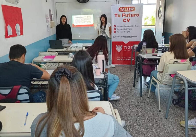 Mediante el programa “Tu Futuro CV”, el Municipio capacitó a más de 900 estudiantes de Tigre en lo que va de este 2024