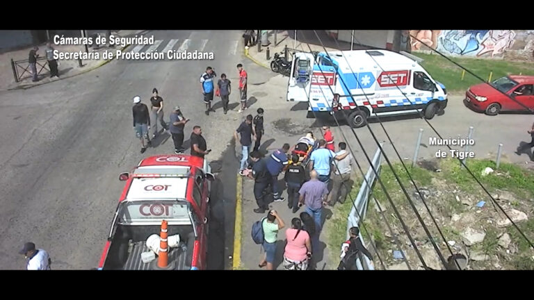 Una motocicleta atropelló a un vecino en Ricardo Rojas: la víctima está fuera de peligro