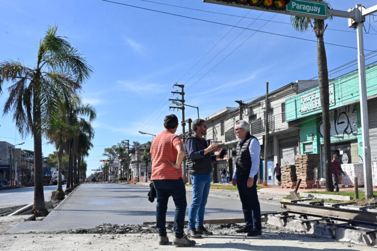El Talar: Julio Zamora supervisó las obras de repavimentación sobre Ruta 197