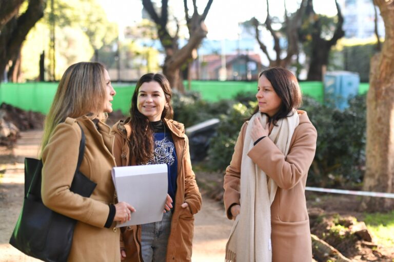 Vicente López inició la renovación integral de la Plaza Vicente López y Planes