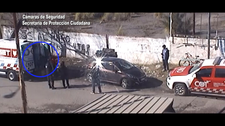 Rincón de Milberg: un auto impactó a un ciclista que cruzó con el semáforo en rojo