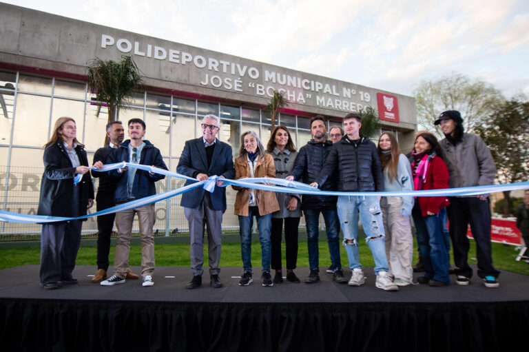 Julio Zamora inauguró el Polideportivo N° 19 José “Bocha” Marrero en General Pacheco