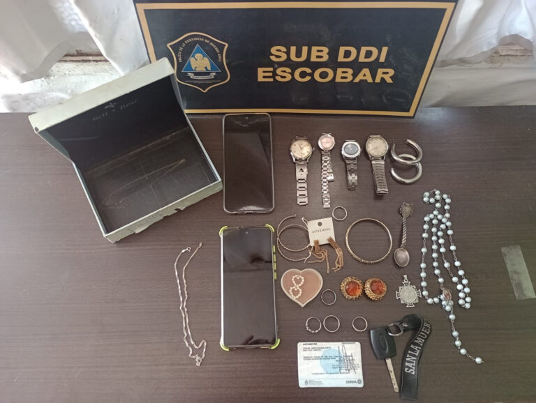 Tres detenidos por una entradera a una pareja de adultos mayores en Belén de Escobar