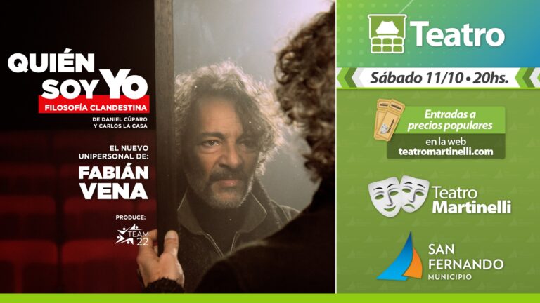 Fabián Vena con su comedia y más shows llegan al Teatro Martinelli de Victoria