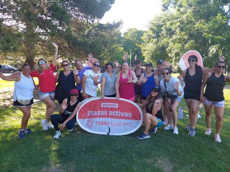 Con el programa «Plazas Activas», el Municipio de Tigre continúa ofreciendo una propuesta deportiva saludable a la comunidad