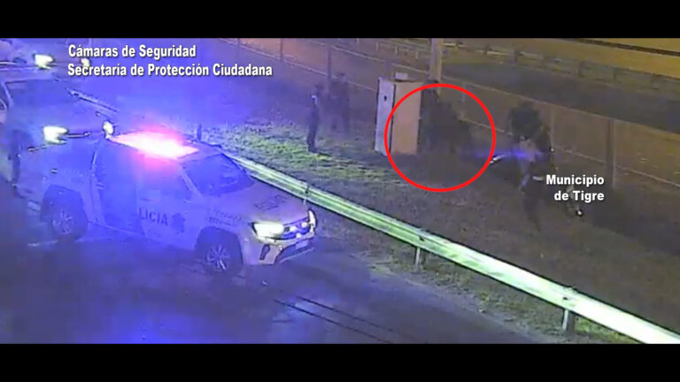 Un malviviente protagonizó una intensa fuga a alta velocidad y fue detenido por la Policía luego de un impactante vuelco