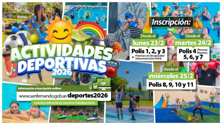San Fernando empezó la inscripción a sus actividades deportivas anuales