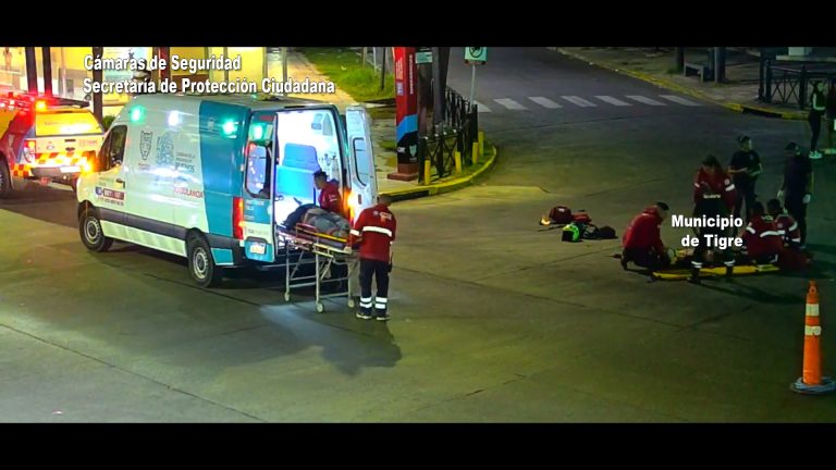 Impactante accidente vial en General Pacheco: el conductor de una moto y su acompañante volaron por el aire