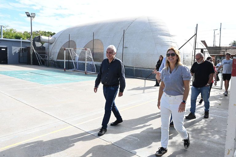 Polideportivo El Zorzal: Julio Zamora supervisó trabajos de infraestructura en el espacio deportivo