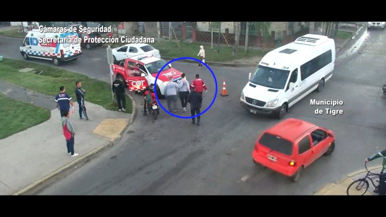 Ciclista cruzó de manera imprudente y fue atropellado por un automóvil en General Pacheco: está fuera de peligro
