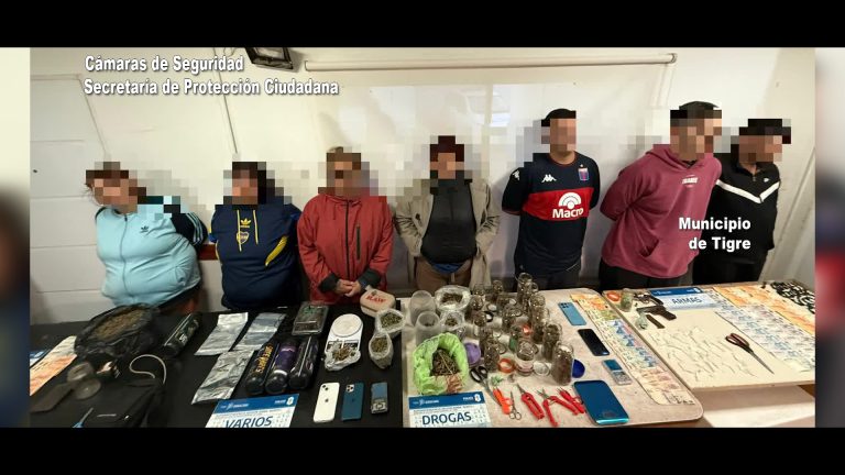 Drogas, armas y siete detenidos en Benavídez
