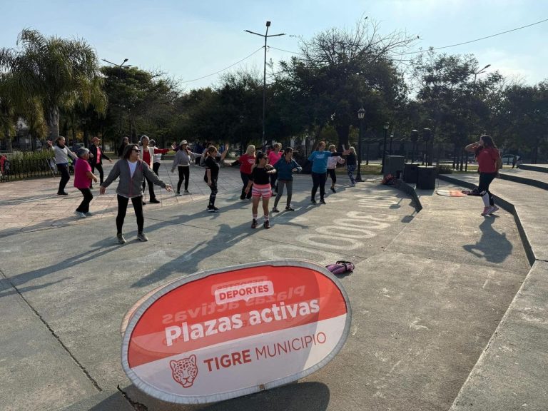 El programa Plazas Activas continúa convocando a decenas de vecinos del Municipio de Tigre