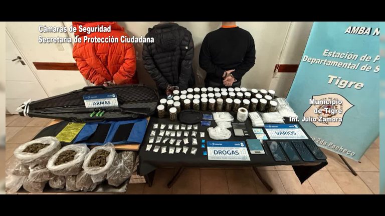 La Policía de la Provincia de Buenos Aires desbarató una banda vinculada al narcotráfico en el barrio Las Tunas