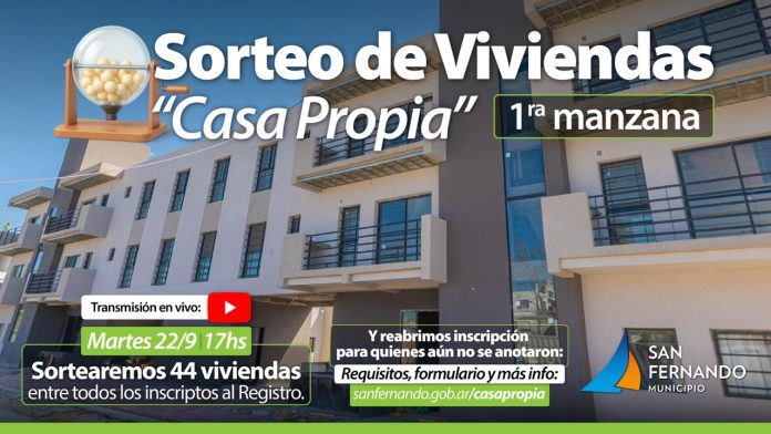 sorteo casa propia manzana 1 - viviendas