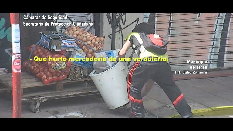 Un individuo fue aprehendido en General Pacheco luego de hurtar mercancía de una verdulería
